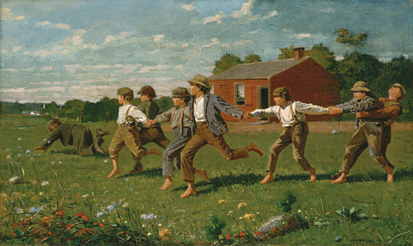 Snap the Whip, 1872, Oil on canvas; 12 x 20 in. (30.5 x 50.8 cm)뉴욕 메트로폴리탄 박물관 소장
