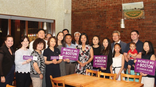 뉴잉글랜드 시민협회는 지난해 3선에 성공한 미셸 우(Michelle Wu) 보스톤시의원 기금모금 만찬을 8월 7일 한국가든에서 개최했다