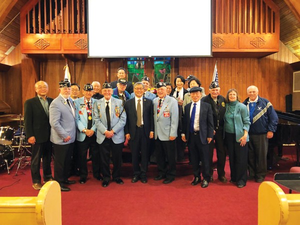 로드아일랜드 한인회가 로드아일랜드 중앙교회에서 참전용사들과 함께 3일 기념행사를 가졌다