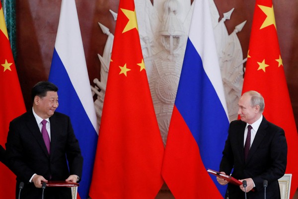 시진핑 주석과 블라디미르 푸틴 대통령