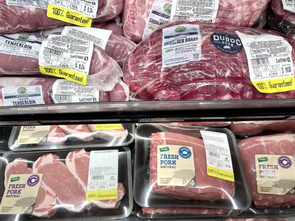미국 식료품점에서 팔리는 쇠고기 포장육들