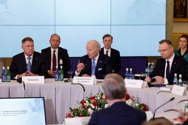 B9 정상회의 참석한 조 바이든 미국 대통령